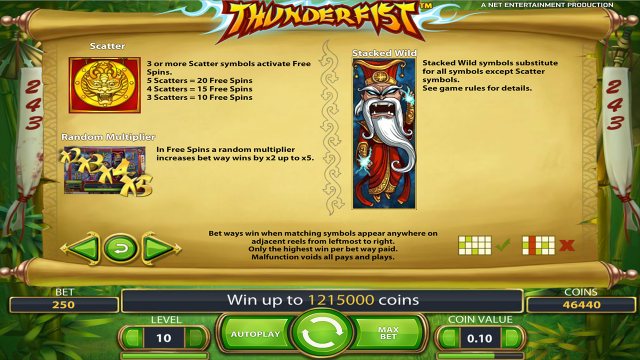 Игровой автомат Thunderfist 1