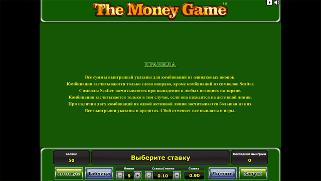 Игровой автомат The Money Game 2